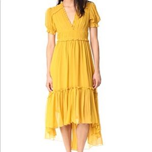 Ulla Johnson Yellow Sonja dress